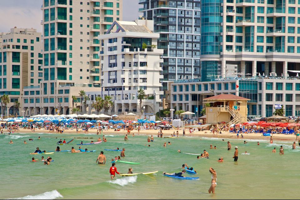 The beach